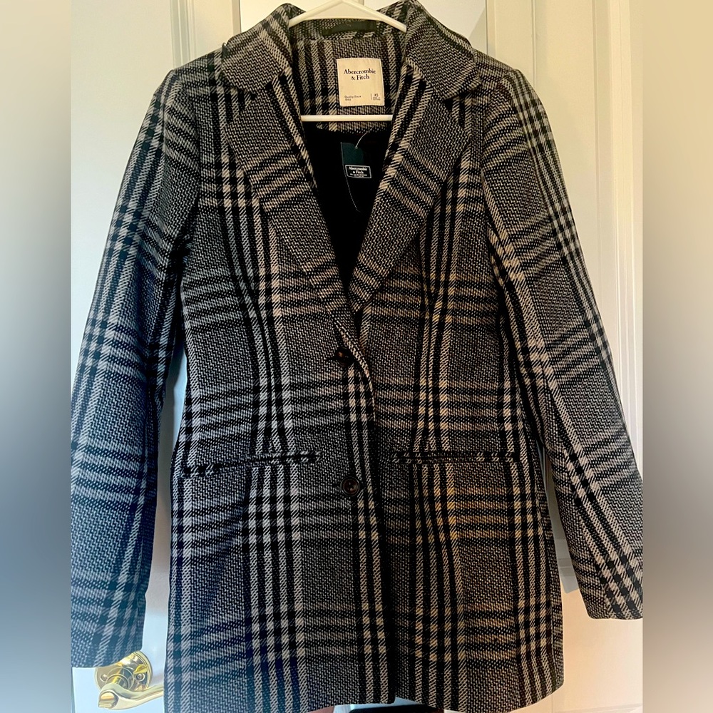 NWT Abercrombie Houndstooth Blazer
